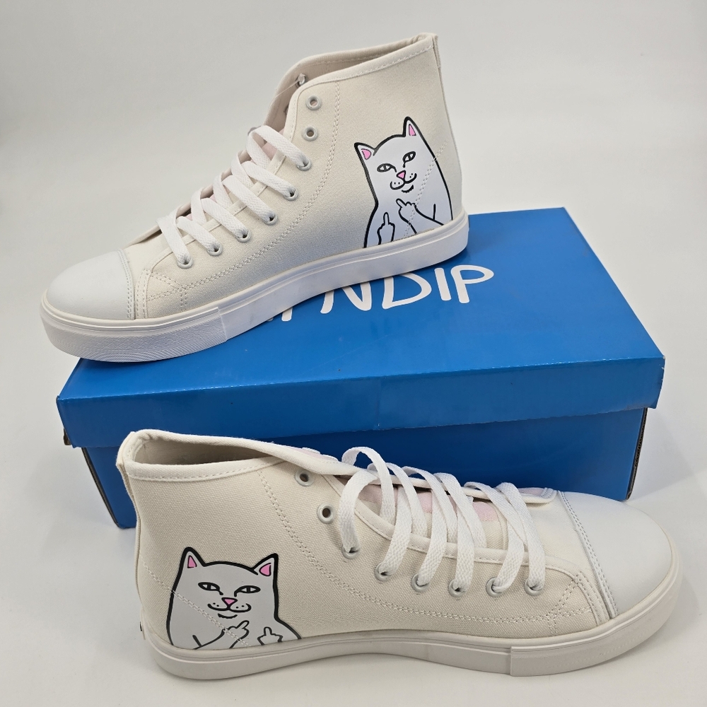RIPNDIP Lord Nermal UV Activated High Tops Sneakers Size 10 NWB